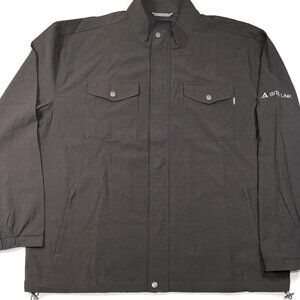 Linksoul Golf Jacket Mens‎ XXL Gray Zip Light Windbreaker Golf Boardwalker